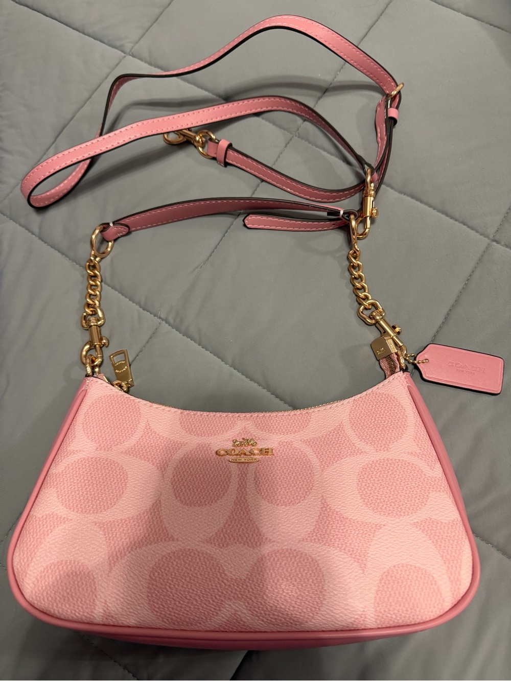 Coach Pink Signature shoulder Bag